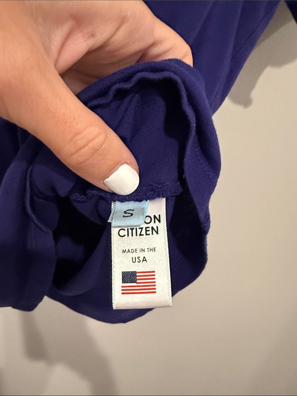Cotton Citizen Vintage Cobalt Standard Tee View 4